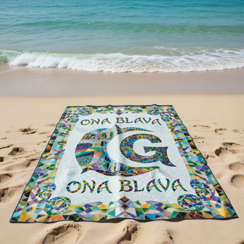 Pareo 100% Algodón Barcelona | Calidad Premium | Ona Blava