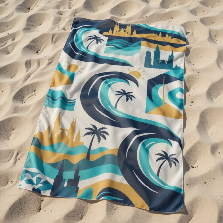 Pareo 100% Algodón Barcelona | Calidad Premium | Ona Blava